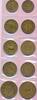 Peru 1, 1/2 Sol De Oro, 20 Centavos Münzen Lot, 5 Stück -