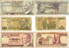 Türkei,Türkiye 5,10,100 Lira Banknoten 3 Stück Lot -