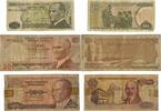 Türkei,Türkiye 10,20,100 Lira Banknoten 3 Stück Lot -