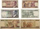 Türkei,Türkiye 100,10.000,100.000 Lira Banknoten 3 Stück Lot -