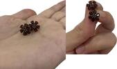 Goldschmuck Granatschmuck 8K 333er Gold Ohrringe Granat Granatohrringe Ohrstecker -