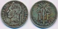 Belgisch Kongo 1 Frank Münze -