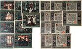 Deutschland, Deutsches Reich 3x 25, 3x 50, 3x 75, 1x 100 Pfennig Notgeld, Notgeldschein, Stadt Osterfeld, Westfalen, 10 Stück Lot -