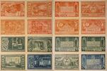 Deutschland, Deutsches Reich 4 x 25, 3 x 50, 1 x 75 Pfennig Notgeld, LEOPOLDSHALL (Anhalt), 8x Scheine, Kali- und Steinsalzgewinnung -