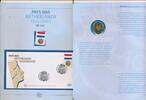 Niederlande 0,55 Euro Briefmarke und Münze Offizieller UNO Brief -
