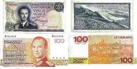 Luxemburg 20, 100 Francs 1966, 1986 Banknote II, I
