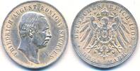 Deutschland Kaiserreich 3 Mark Friedrich August III. 1904-1918 -