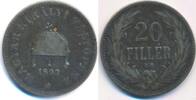 Österreich 20 Filler Franz Joseph I. (1848-1916) , K.B -