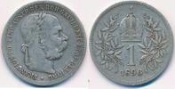 Österreich 1 Korona Krone Franz Joseph I. (1848-1916) -