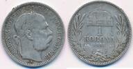 Österreich 1 Korona Krone Franz Joseph I. (1848-1916) -