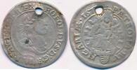Österreich Habsburg 6 Kreuzer Münzstätte Kremnitz , Leopold I. 1657-1705 -