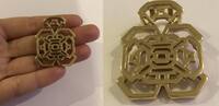Vergoldeter Pierre Lang Anhänger PL Modeschmuck -