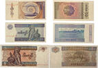 Myanmar 50 Pyas, 1 Kyat, 5 Kyats Banknoten 3 Stück Lot -
