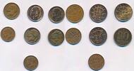 Belgien Brasilien 20, 50 Centimes und 20 Centavos 7x Münzen Lot -