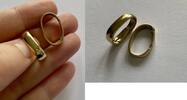Goldfarbene Ohrstecker von Pierre Lang PL Modeschmuck -