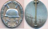 Deutsches reich Deutschland I.WK Abzeichen Verwundetenabzeichen in Silber, massiv, Hersteller 127, selten -