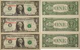 USA 3* 1 Dollar Banknote 3 Stück -
