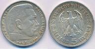 Deutschland Dritttes Reich 5 Reichsmark Hindenburg, ohne Hakenkreuz -