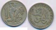 Tschechoslowakei 1 Krone Münze -