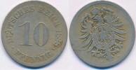 Kaiserreich Deutsches Reich Deutschland 10 Pfennig J. 4, kleiner Adler -