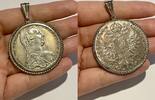 Maria-Theresien Taler 835er Silber Fassung Silberanhänger -