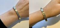 Geschlossener Silberarmreif 925er Sterling Silber Silberschmuck -