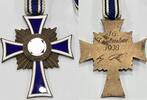 Drittes Reich Deutschland Abzeichen 2. Weltkrieg Mutterkreuz in Bronze mit Band , Bronze -