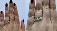 Silberring 925er Sterling Silber Silberschmuck -