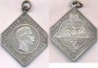 Kaiserreich Deutsches Reich Deutschland Medaille, versilbert Preussen, Erinnerungsmedaille, Kaisermanöver u. Parade mit kleinem EK -