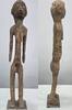 Afrika Alte Holzfigur, massiv stehende Frauen Figur -