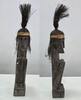 Afrika Alte Holzfigur sitzende Herren Figur -