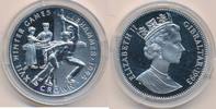 Gibraltar 1 Crown Winter Olympiade Lillehammer 1994 Eiskürlauf -
