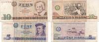 Deutschland DDR 5, 10 Mark 2x Banknoten Lot -