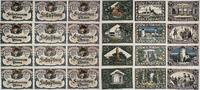 Deutschland, Deutsches Reich 4 x 25, 4 x 50, 4 x 75 Pfennig 12 x Notgeldschein, Notgeld der Stadt Rheinsberg, Notgeld Set mit 12 Scheinen -