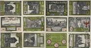 Deutschland, Deutsches Reich 2 x 1 Mark, 2 Mark, 25,50,75 Pfennig 6x Notgeldschein, Stadt Soldin, Brandenburg -