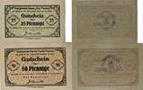 Deutschland, Deutsches Reich 25,50 Pfennig 2 x Notgeldschein, Stadtgemeinde Demmin, Provinz Pommern, Gutschein -