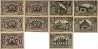 Deutschland, Deutsches Reich 1,3 Mark, 25,50,75 Pfennig 5 x Notgeldschein, Stadt Naugard in Pommern -