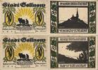 Deutschland, Deutsches Reich 2 x 50 Pfennig 2 x Notgeldschein, Stadt Gollnow in Pommern -