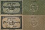 Deutschland, Deutsches Reich 25,50 Pfennig 2 x Notgeldschein, Stadt Polzin in Pommern -