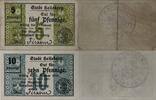 Deutschland, Deutsches Reich 5,10 Pfennig 2 x Notgeldschein, Stadt Heilsberg, Ostpreußen -