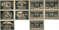 Deutschland, Deutsches Reich 1, 1.5 Mark, 25,50,75 Pfennig 5 x Notgeldschein, Stadt Schneidemühl, Set mit 5 Scheinen -