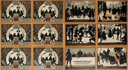 Deutschland, Deutsches Reich 6 x 50 Pfennig 6 x Notgeldschein, Stadt Grünberg, Schlesien -