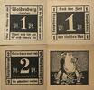 Deutschland, Deutsches Reich 1,2 Pfennig 2 x Notgeldschein, Stadt Waldenburg, Schlesien -