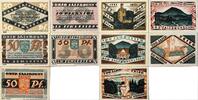 Deutschland, Deutsches Reich 5 x 50 Pfennig 5 x Notgeldschein, Stadt Ober-Salzbrunn, Schlesien -