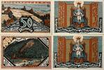 Deutschland, Deutsches Reich 2 x 50 Pfennig 2 x Notgeldschein, Stadt Wartha, Schlesien -