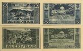 Deutschland, Deutsches Reich 50, 75 Pfennig 2 x Notgeldschein, Stadt Harzgerode -