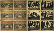 Deutschland, Deutsches Reich 6 x 50 Pfennig 6 x Notgeldschein, Stadt Bad Schmiedeberg -