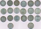 Deutschland BRD 10x 5 Deutsche Mark DM Silber 5 Deutsche Mark Silberadler 1951 - 1974 -