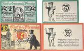Deutschland, Deutsches Reich 25,50 Pfennig 2 x Notgeldschein, Stadt Strelitz -