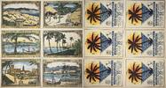 Deutschland, Deutsches Reich 6 x 75 Pfennig Hamburg Berlin Bremen, Deutsch-Hanseatischer Kolonial Gedenktag -